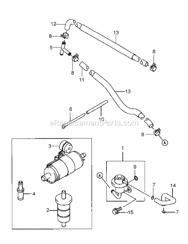 Fd791d-As05 Fuel Tank & Fuel Valve Diagram and Parts List for M72-KW 53BB5GFZ750 Cub Cadet Sprayer